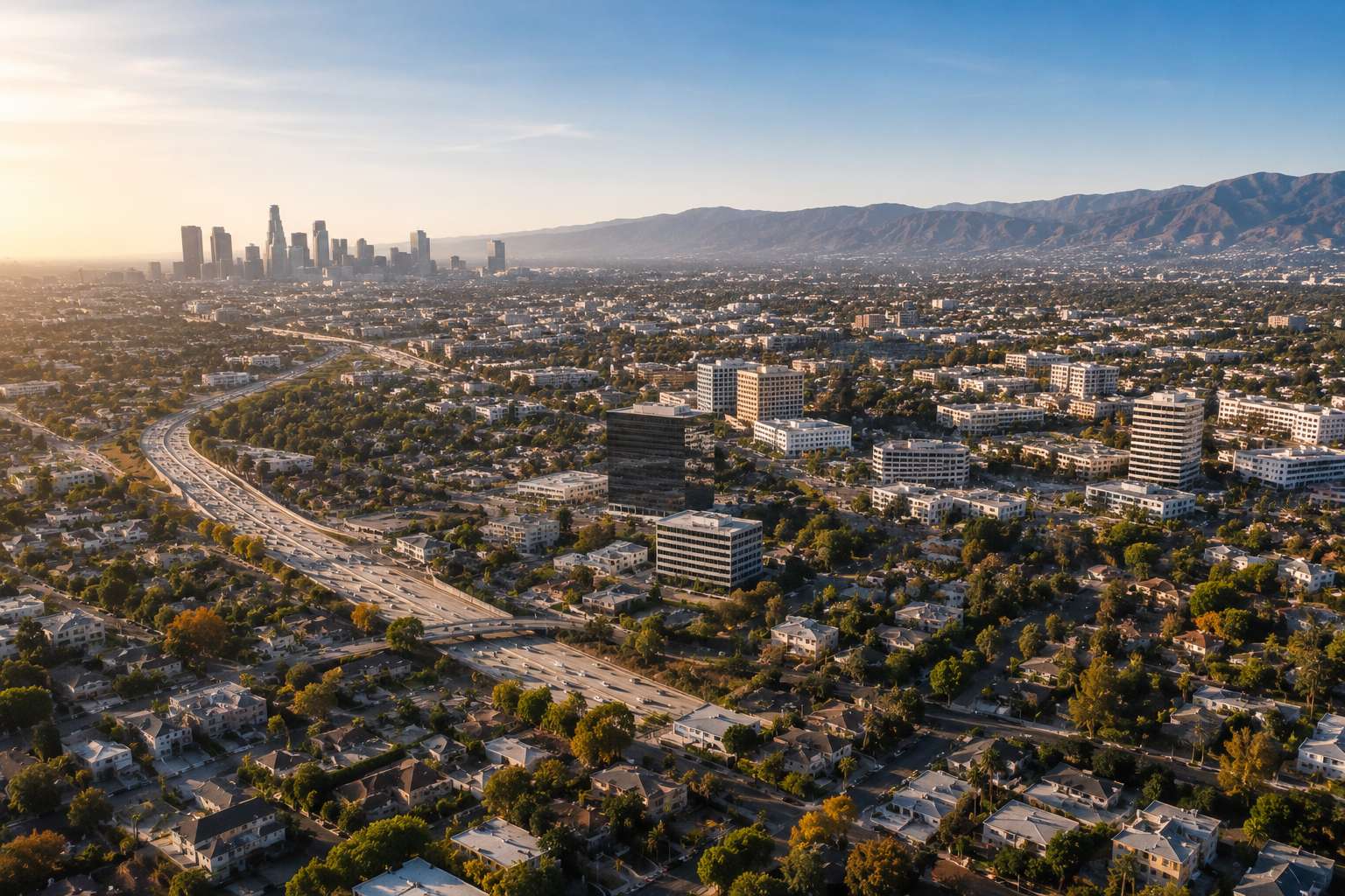 Los Angeles area map